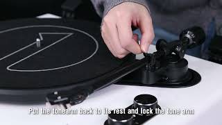 1 BY ONE LP03 Record Player with Speakers - Installation Video