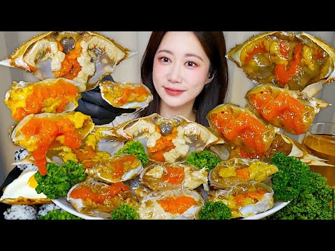 집나간 입맛도 돌아오는 간장게장🦀🧡알배기 간장게장 먹방 <strong>Soy</strong> Sauce Marinated Crab カンジャンケジャン | Mukbang ASMR