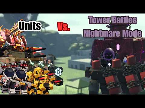 Can You Beat Tower Battles Nightmare Mode with Only Spawner Towers | TDX