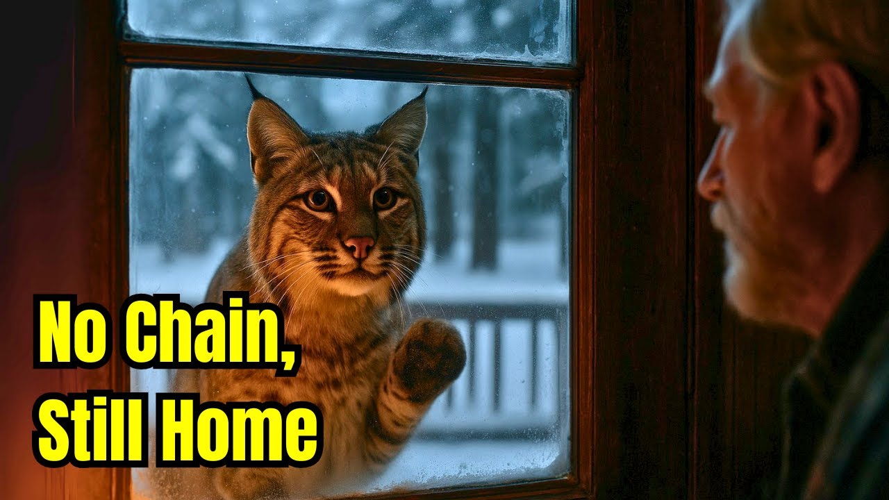 no leash, no cage… yet this bobcat returns to one man every sunset