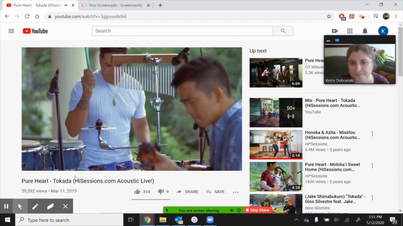 Sharing video sound in ZOOM