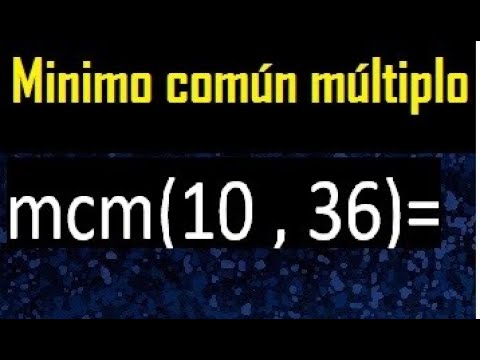 Minimo comun multiplo de 48 y 90