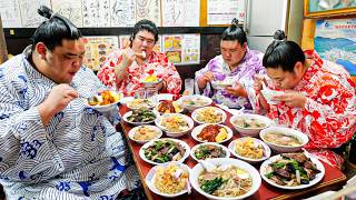 力士 vs ワンオペお母さん🍜 町中華ラーメンで増量する力士たち【相撲】