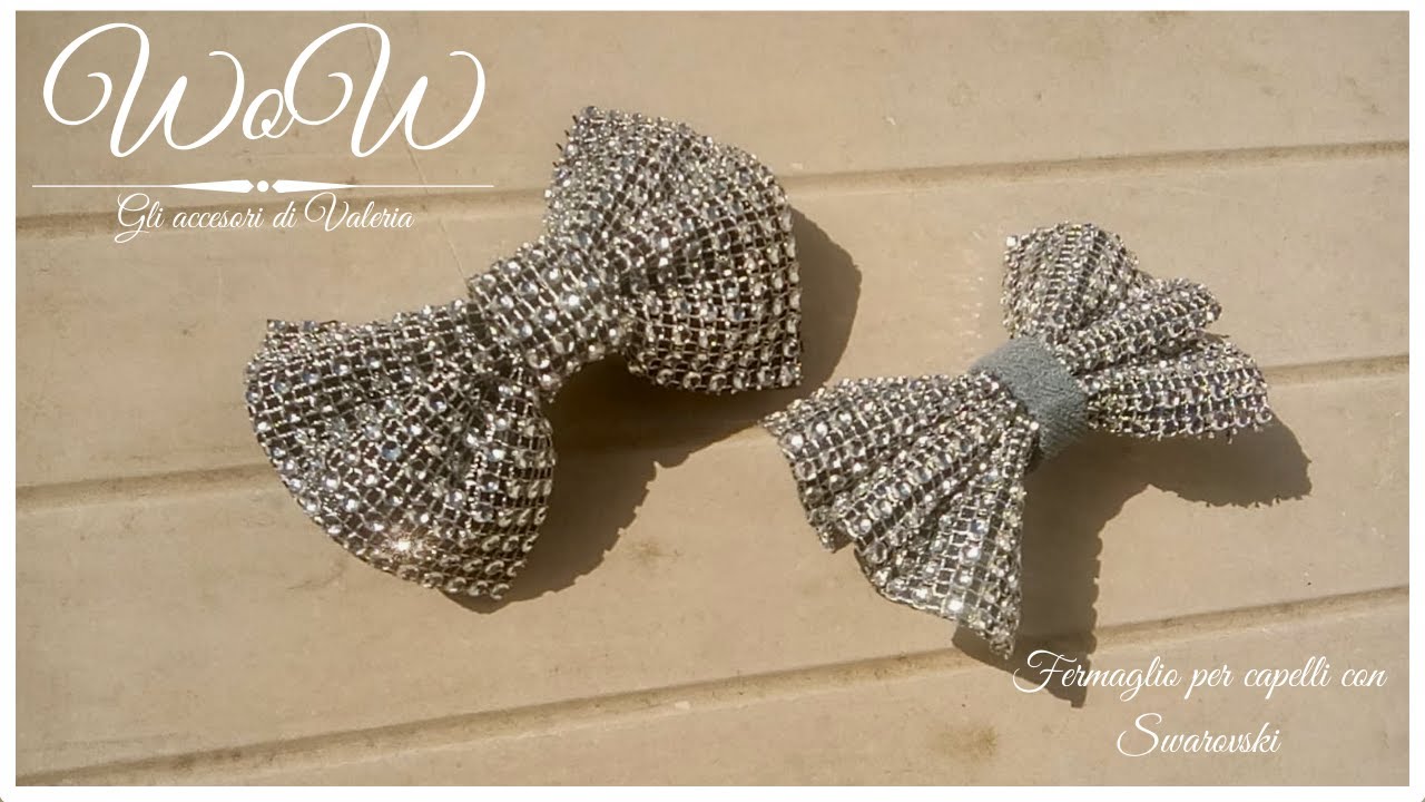 Tutorial fermaglio per capelli elegante per principianti - Elegant hair clip tutorial for beginners