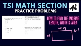 TSI MATH SECTION REVIEW: Question 13