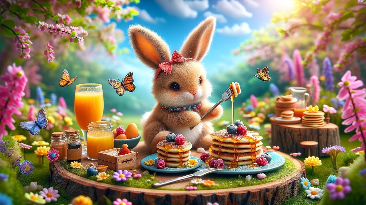Cute Easter Bunny Rabbits - Calming Instrumental Background Music to Focus, Relax, Study & Work