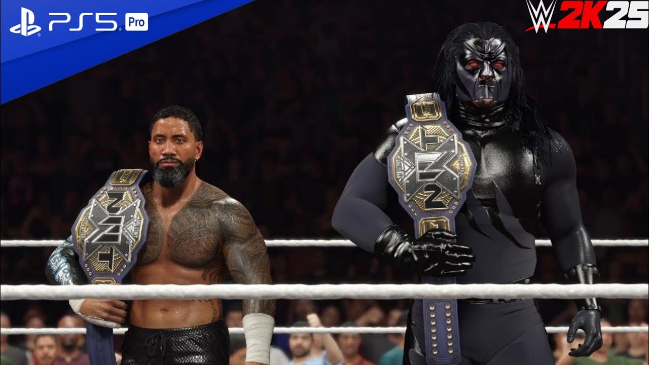 Dark Kane & Jey Uso vs Axiom & Ultraman | WWE 2K25 PS5 Gameplay – Insane Crossover Tag Team Match!