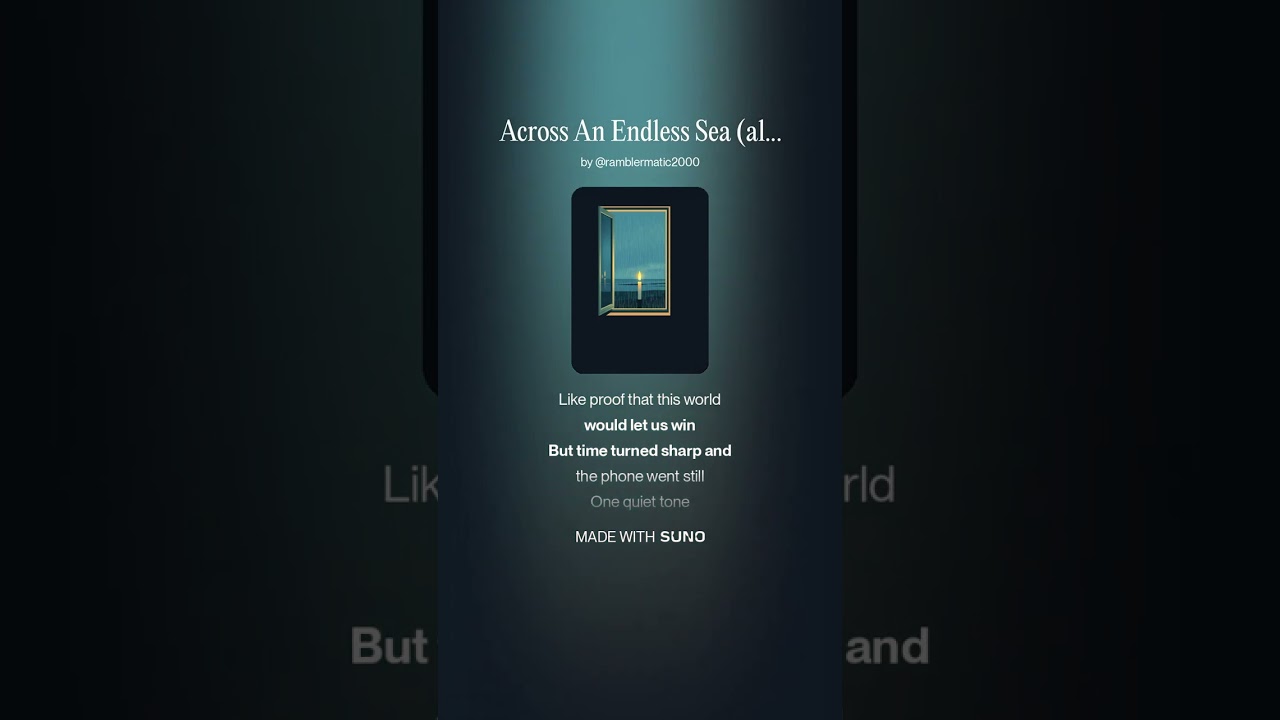 Across An Endless Sea (alt ver 2) - Dedicated to Pandasimone