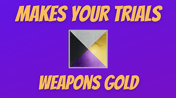 THIS SHADER MAKES YOUR TRIALS WEAPONS FULLY GOLD! I Destiny 2 Fashion