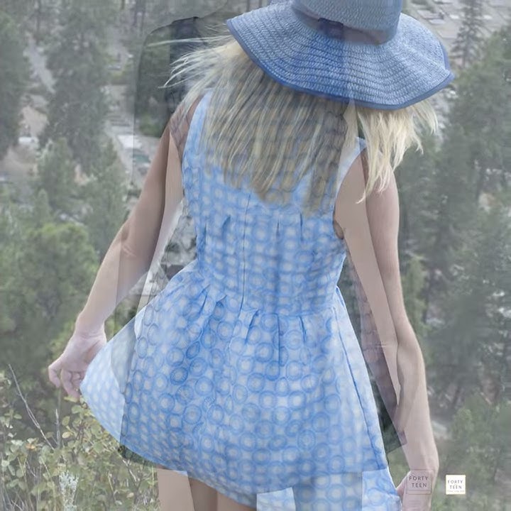 Blue Sand Dollar Skater Dress by Forty-Teen