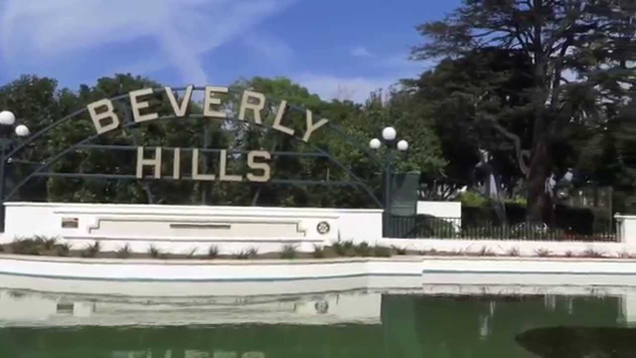 The historic Beverly Hills Lily Pond at the Beverly Gardens Park in the City of Beverly Hills.