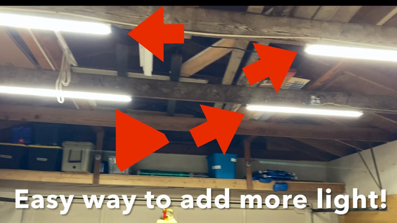 Набор из 6 светодиодных светильников для гаража, магазина или сарая! 