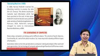 Ch 1 | Computer | Class 5 | Brief History of Computers | For children