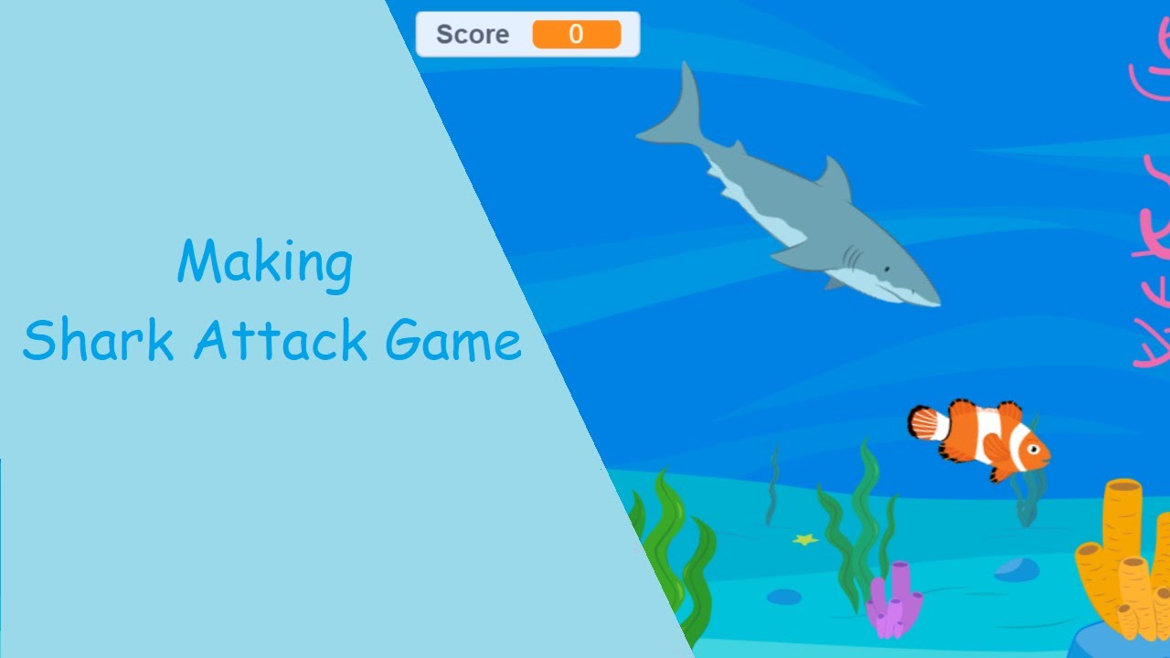 Shark Scratch Scratch Tutorial #30 | Shark Attack Game (Urdu) - YouTube