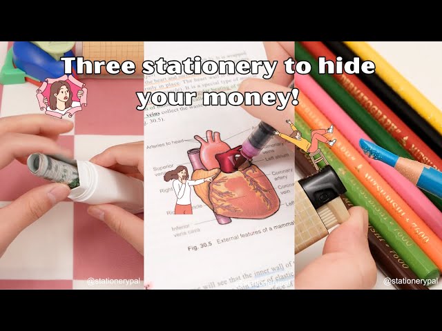 Three Stationery Items To Hide Your Money | Stationery Pal class=