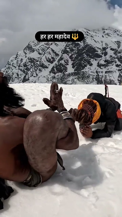 #kedarnath#sadhu#snow#viral