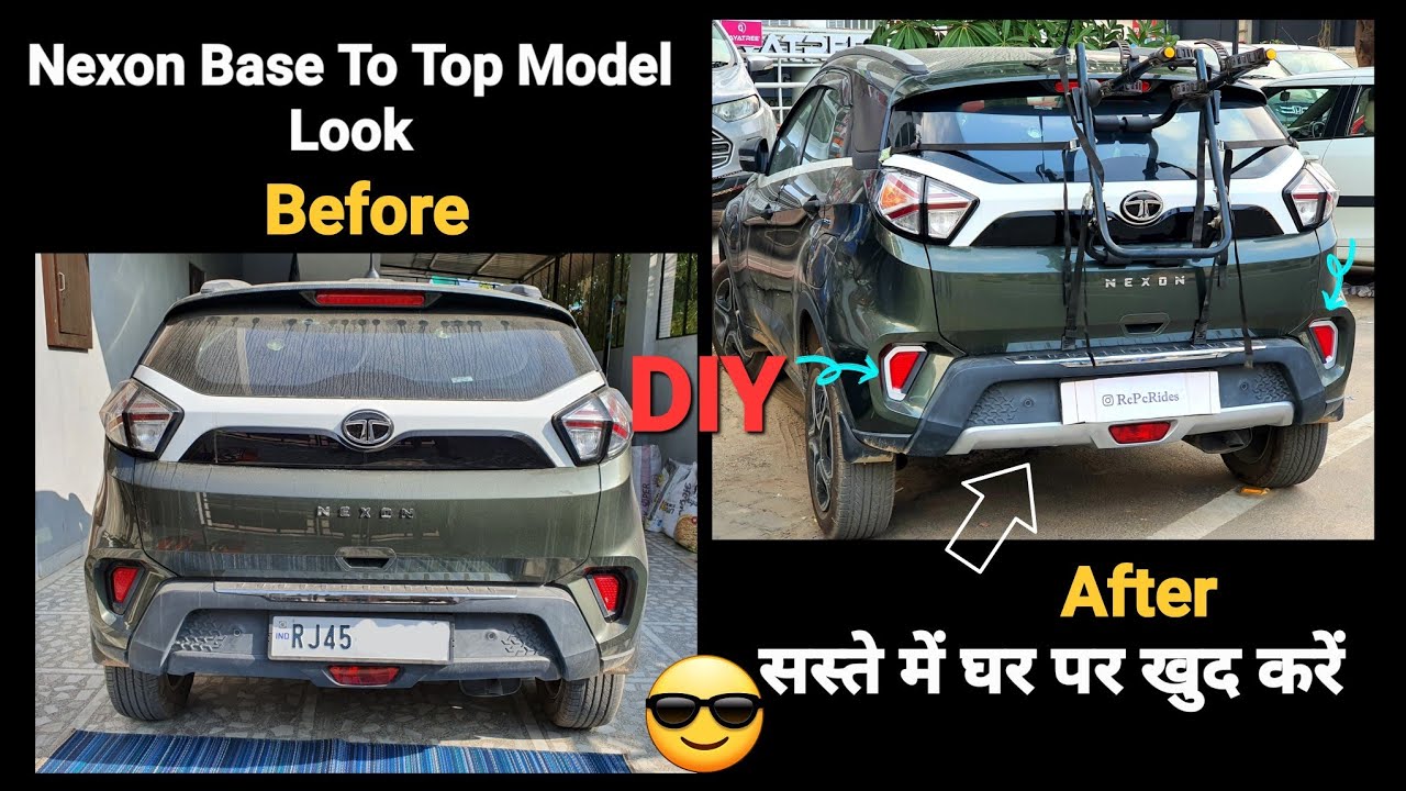 PAINTING TATA NEXON'S REAR BUMPER !!! NEW LOOK (XMS TO XZ+S) YouTube