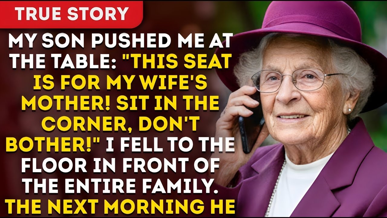 My Son Pushed Me From The Table  'This Seat Is For My Wife's Mother! Sit In The Corner, Don't Bot