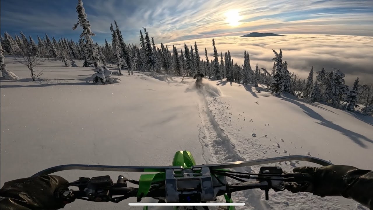 Ты не поверишь куда можно доехать на сноубайке! #smfsnowbike