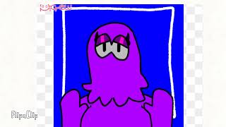 My DHMIS oc - Purple Girl (in Picrew, I changed it a little and I’ll draw a her reference soon)