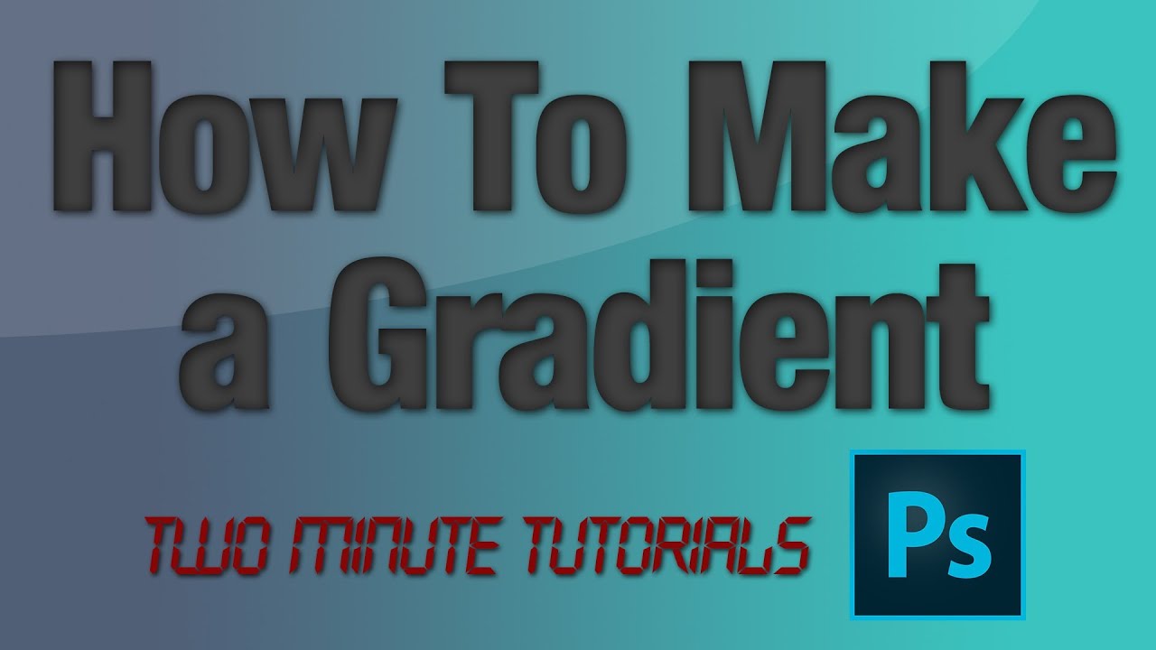 Gradient Tutorial - Adobe Photoshop | RealFlame - YouTube