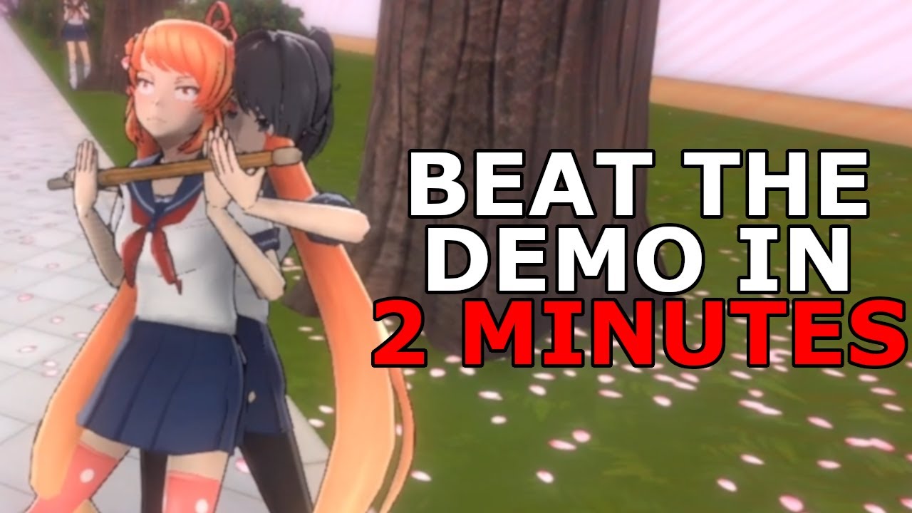 Yandere Simulator speedrun strats keep getting crazier - 
We can now beat the Yandere Simulator demo in less than 2 minutes. We'll see how long before this gets patched though.
