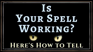 How to Know if A Spell Is Working - Here's how to Tell