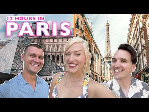 How Many PARIS Tourist Traps Can We Do In ONE DAY?! | Louvre, Eiffel Tower, Seine, Notre Dame