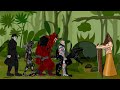 Pyramid Head vs Uber Jason, Alien Xenomorph, Predator, Venompool, Tyrant - Drawing Cartoons 2