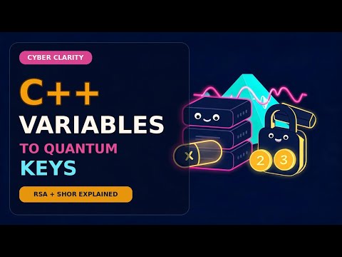 C++ Variables & Data Types Explained — From Memory to RSA & Shor’s Algorithm