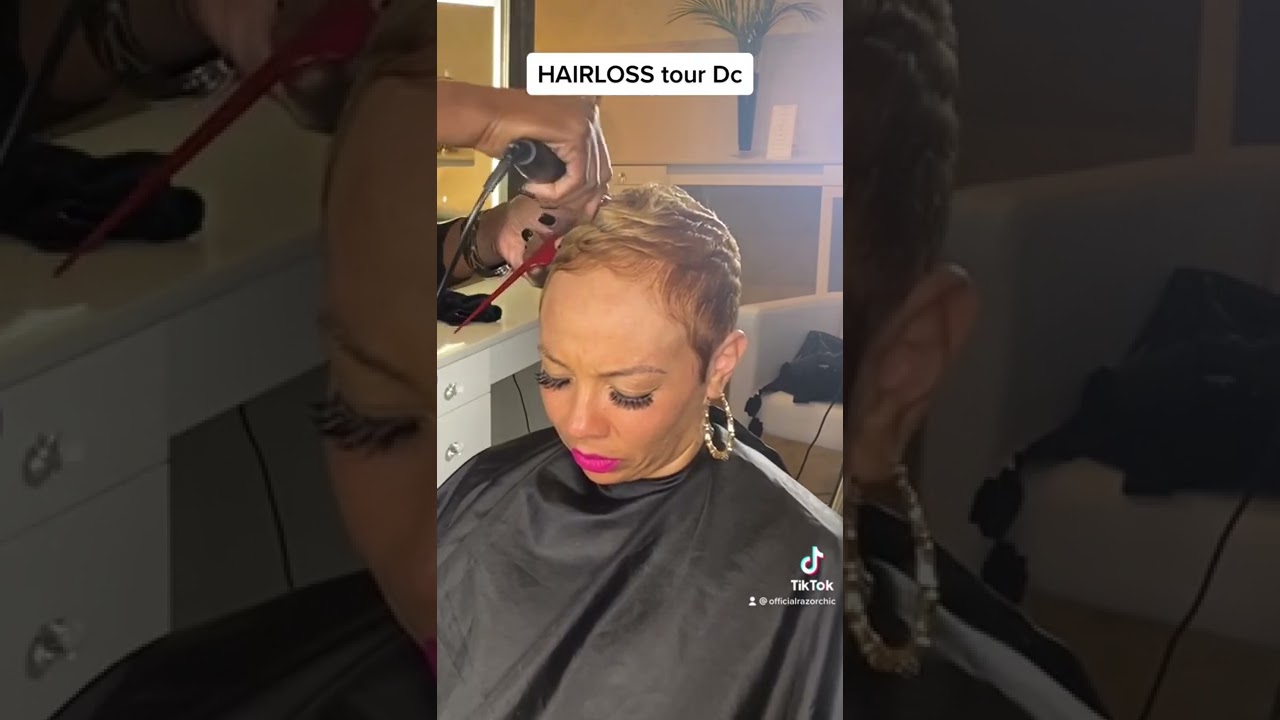 While in DC this beauty came in the salon experiencing HAIRLOSS to book visit RAZORCHIC.COM