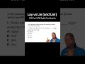 Lay vs. Lie Explained #learnanewwordtoday #englishlearningclass #exampractice #englishgrammar