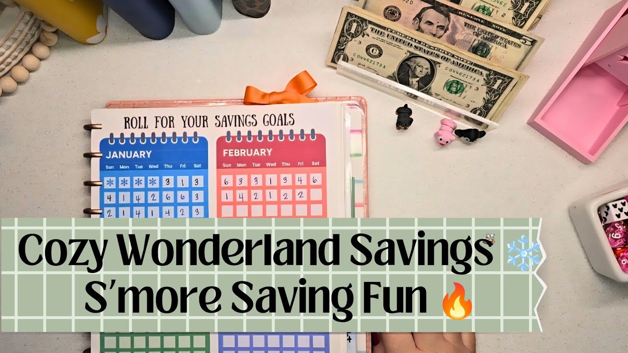 Snowball Fight ❄️ Cozy Wonderland Savings Box + S’more Savings Challenges | Mini Savings Fun