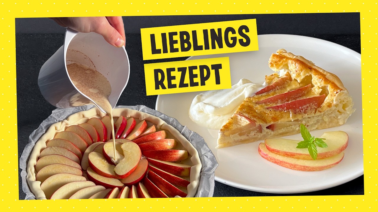 Schneller Apfelkuchen mit Blätterteig - einfach & lecker!