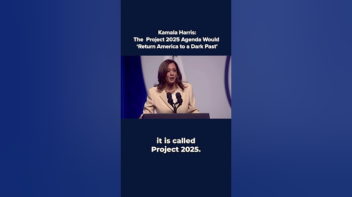 Kamala Harris: "We are not going back."