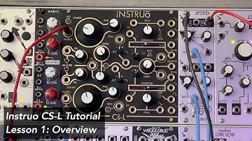 Instruo CS-L Tutorial Lesson One: Overview