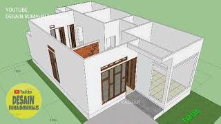 DESAIN RUMAHMINIMALIS denah rumah 7x12 belum termasuk full carpord