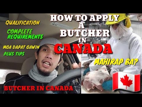 How to Apply as a Butcher/meatcutter in Canada ????????