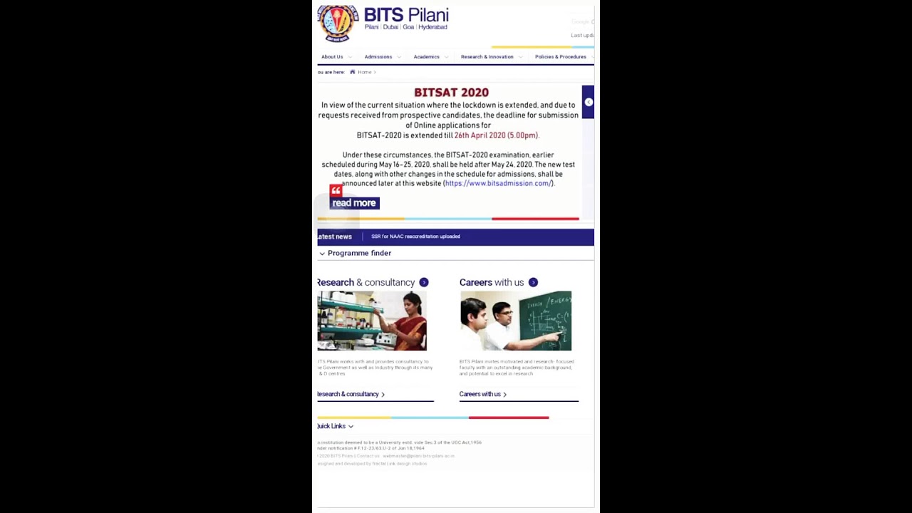 BITSAT 2020 POSTPONED