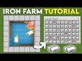 THE BEST IRON FARM In Minecraft Bedrock 1.21
