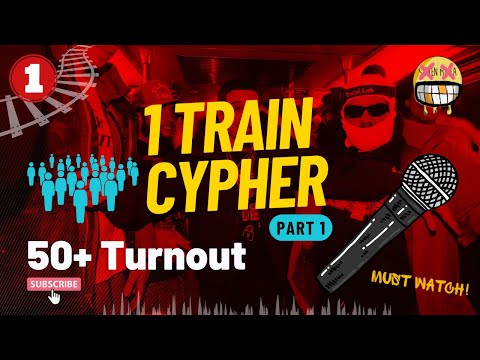 Got the train lit again! PT.1 (50+ turnout) | NYC 1TRAIN CYPHER