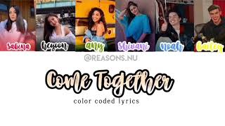 COME TOGETHER - color coded lyrics