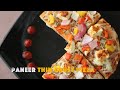 How to make peri peri paneer veg pizza thin crust  sayalis kitchenette  recipe 10