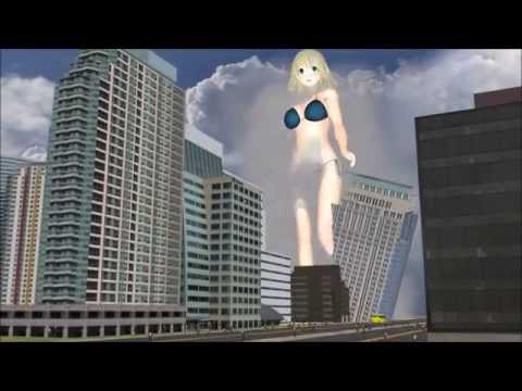 MMD Giantess - Giantess  艦これ 愛宕