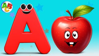 Learn ABC Phonics song with | A is for Apple | Alphabet Song A to Z 🔤 | Kids Learning Video