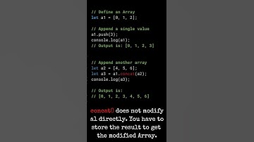 JavaScript (JS): #Howto Append something to an #Array #Short #Shorts