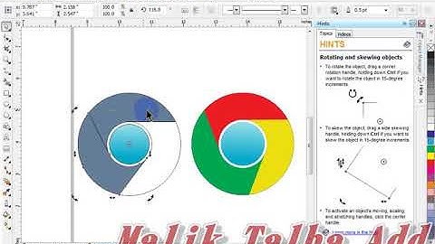 How to creat Google Chrome logo on CorelDraw x6