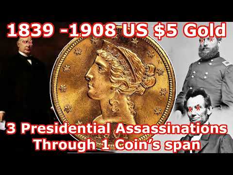 The 1839-1908 $5 Dollar Half Eagle Gold Coin