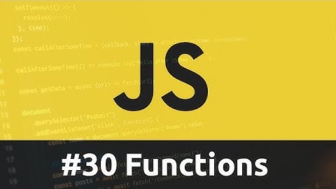 Curso de Javascript - #30 Funções