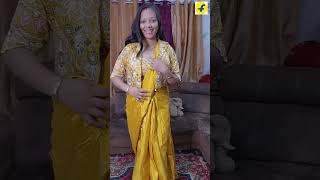 ready to wear saree with jacket #trending #flipkart #flipkartfind